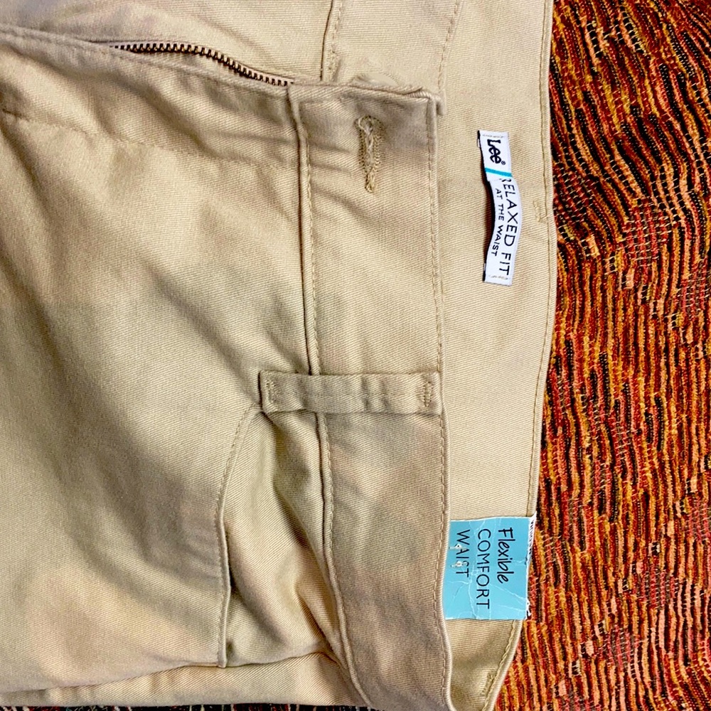 Lee Relaxed Fit Plain front straight leg pants